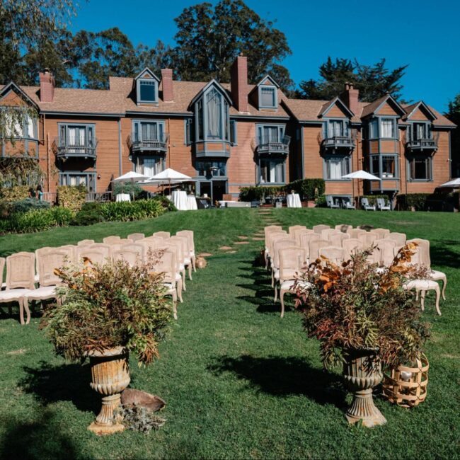 Olema House Wedding on the Main Lawn