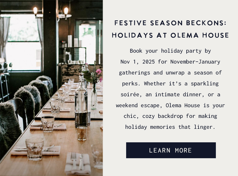 Festive Season at Olema House