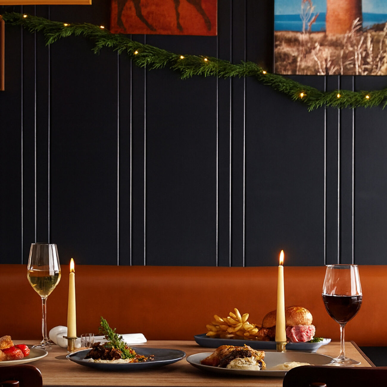 Holiday table at Due West